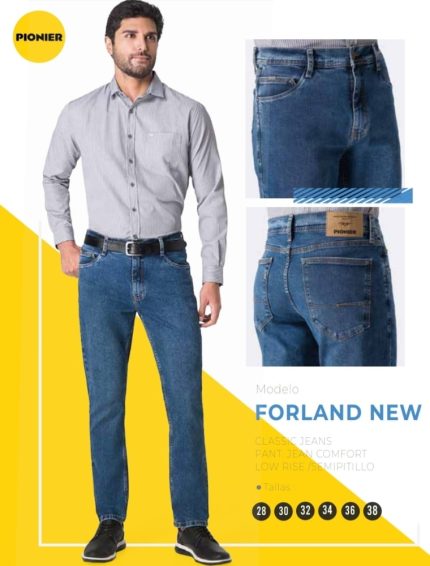 CLASSIC JEANS PANT, JEAN COMFORT LOW RISE (SEMIPITILLO)